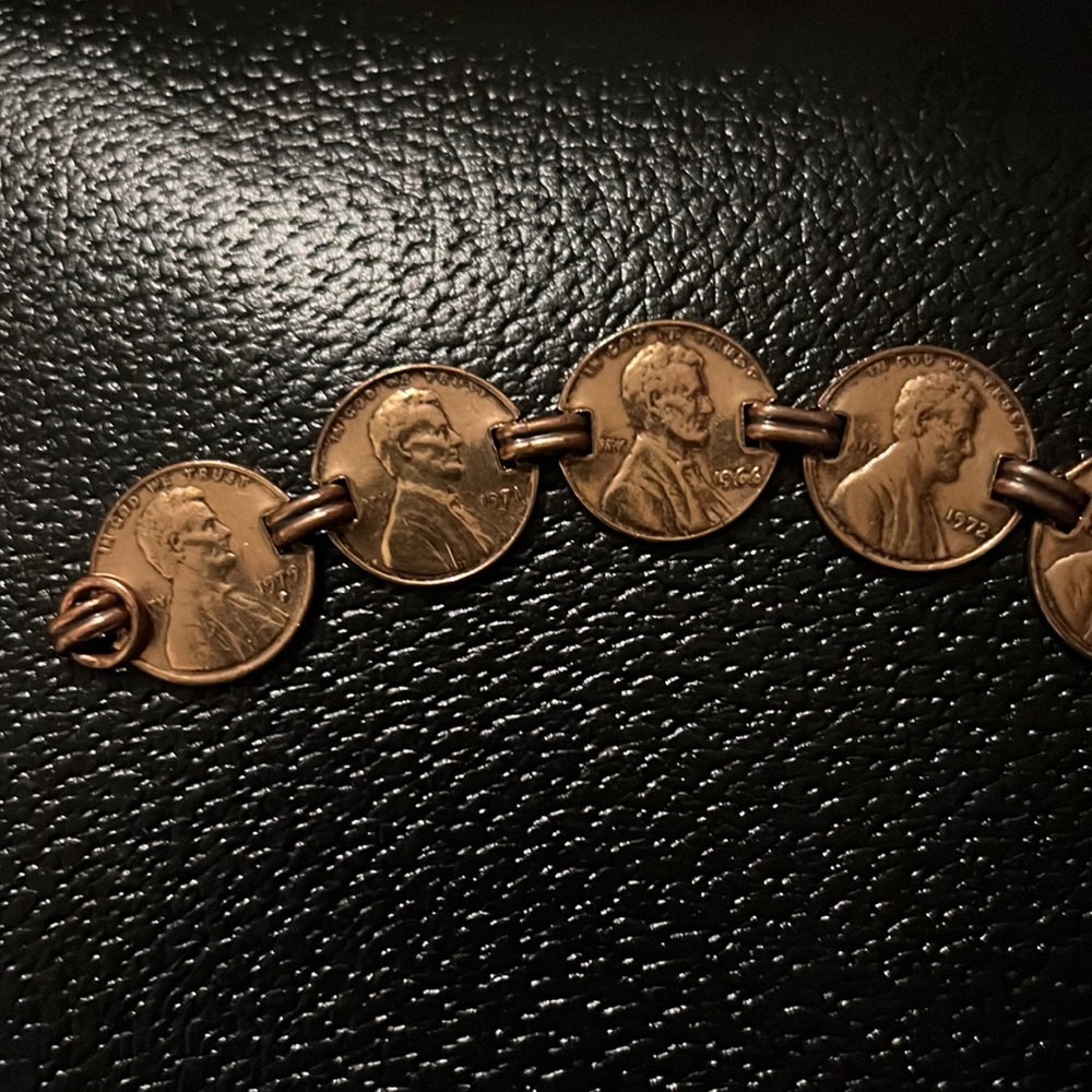 Penny Bracelet - Womens Accessories - Copper Jewelry - Unisex - Gift Idea - New - Picture 3 of 5